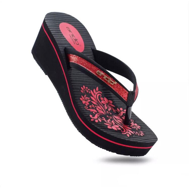 Sandal Japit Wedges Perempuan Ando Naysila Ukuran 36 - 40