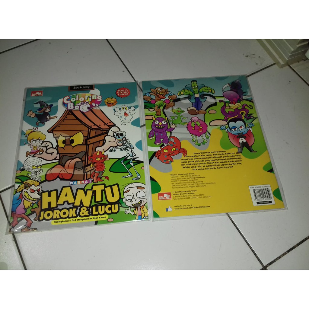 Warnai Hantu Jorok Lucu Stiker Shopee Indonesia