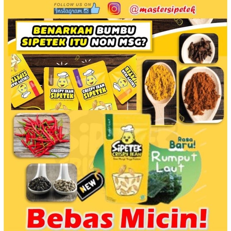 

SiPetek Crispy Ikan Makanan Sehat Non MSG