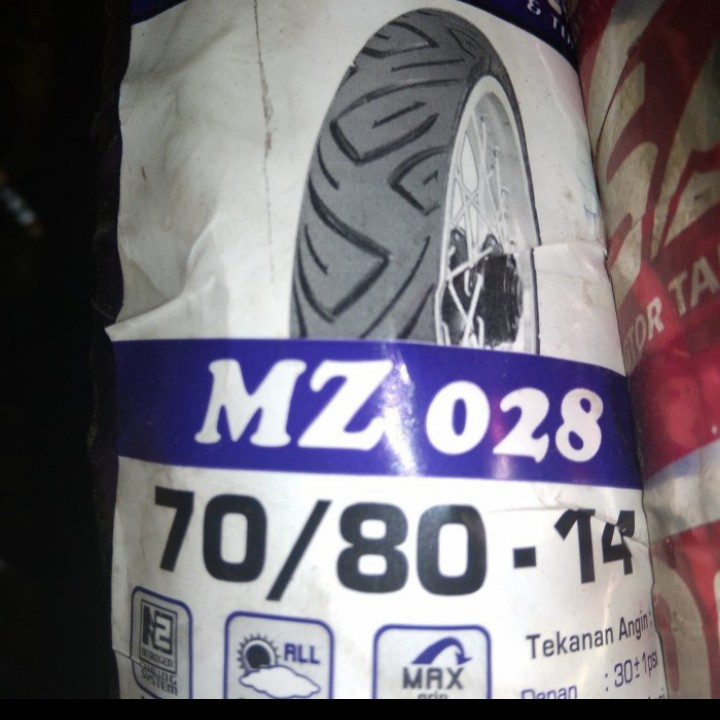 ban motor matic depan pelek 14 Mizzle Mz028 70 80 ring 14 Non Tubeless