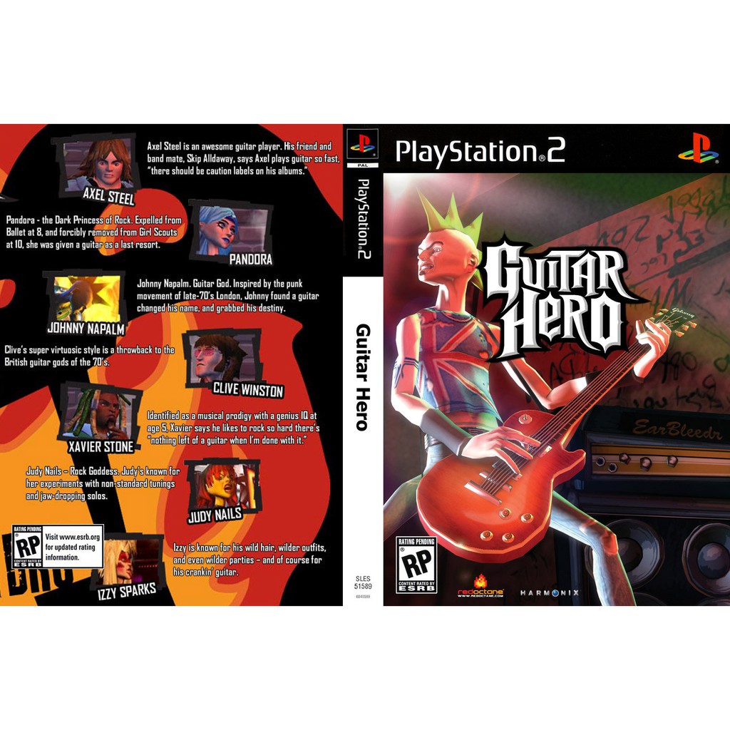 DVD Kaset Game PS2 Guitar Hero