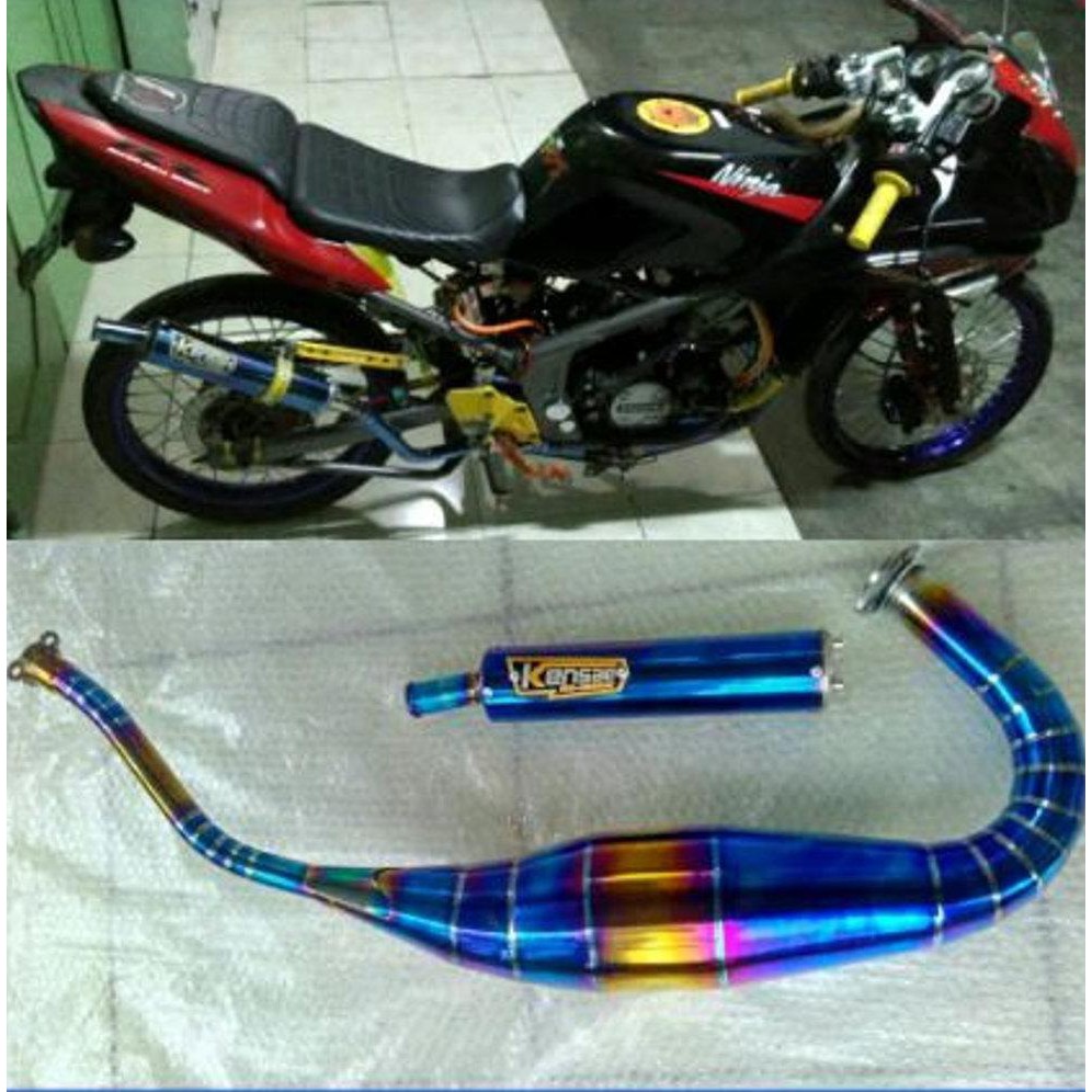 Harga Knalpot Racing Ninja R Dan Rr Modifikasi Cobra Bluemoon