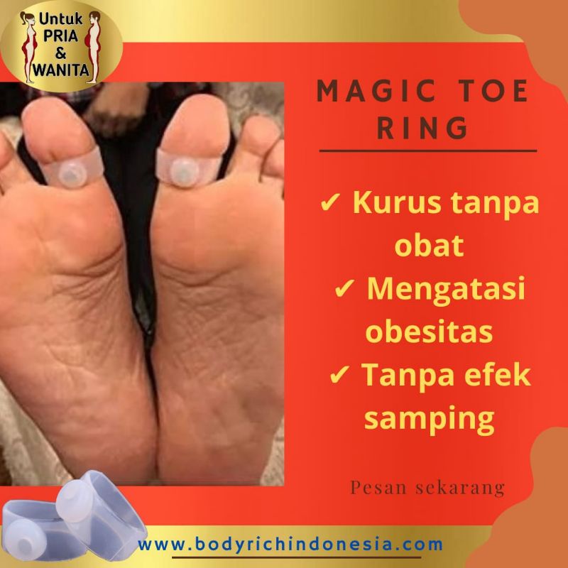 CINCIN PELANGSING Magic Toe Ring Penurun Berat Badan No Pelangsing Obat Diet Korset Herballife