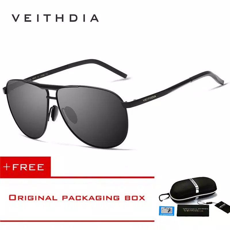 COD VEITHDIA Kacamata Pria Polarized Anti UV400 Elegan