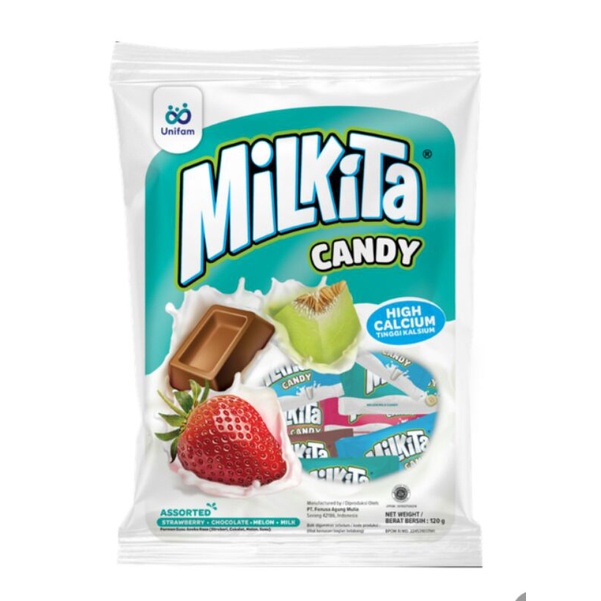

Milkita candy kemasan kantong 120g