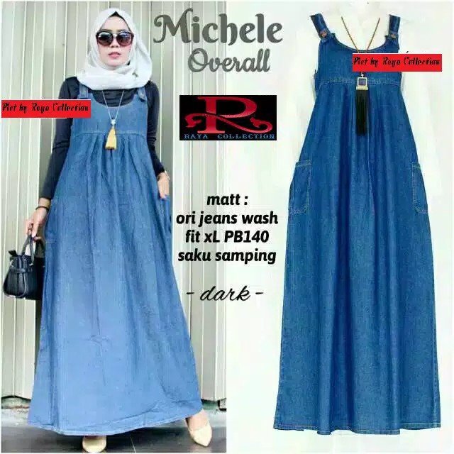 MAXI DRES GAMIS JEANS WASH PREMIUM/Overall Jeans Despa Dres