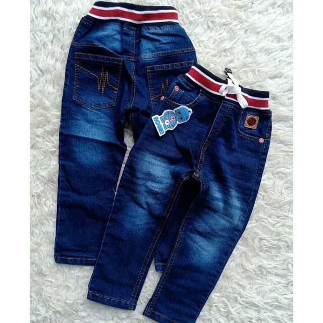 Celana panjang jeans anak noemi pencil navy