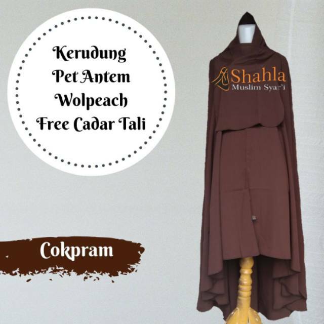 Hijab Jilbab Himar Kerudung Pet Kecil Panjang/ Non Pet