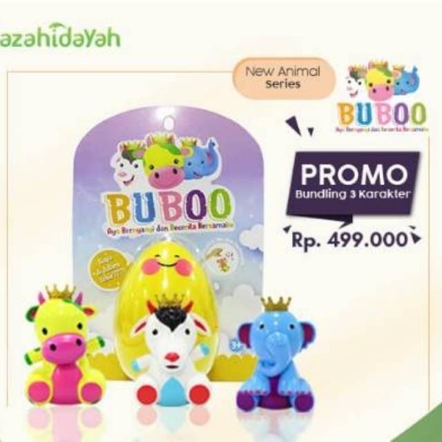 BUBOO new animal series Alqolam - magic surprise egg telur boneka binatang dalam alquran