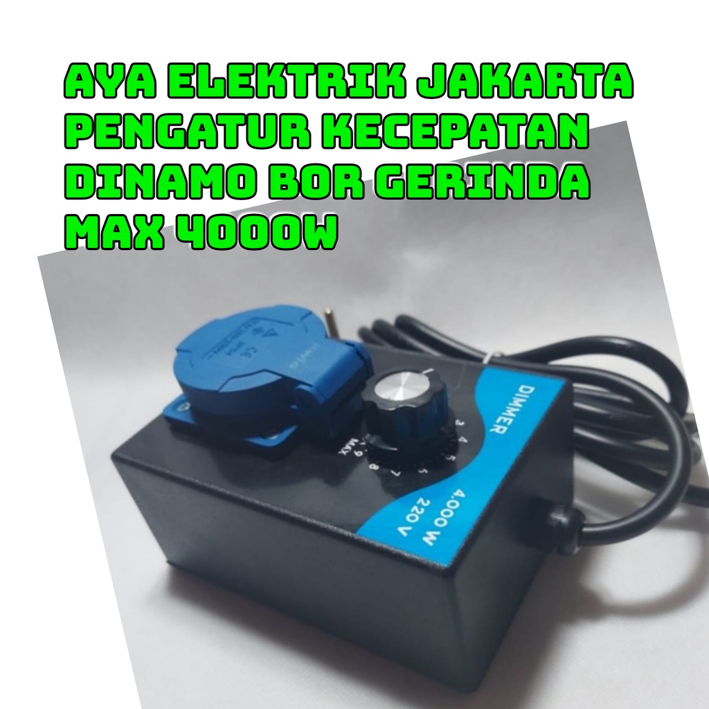 TTBDG Dimmer AC 4000W Peredup Lampu Pengatur Kecepatan Motor Gerinda / Dimmer 4000w pengatur kecepat
