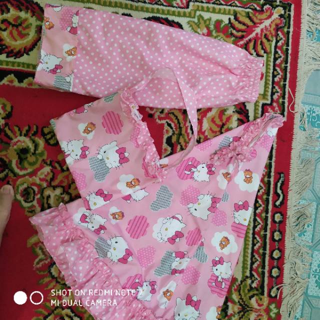 Mukena anak 1 - 8 tahun motif doraemon