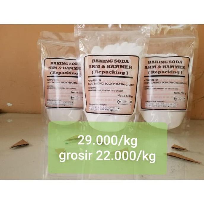 

500 gr - baking soda arm & and hammer murni sodium bicarbonate repack TERLARIS TERPERCAYA ORIGINAL