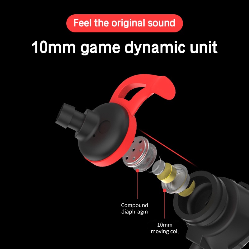 Original Stereo Earphone Games In-ear Microphone Position  Game Anchor Heavy Bass Gaming Earplugs