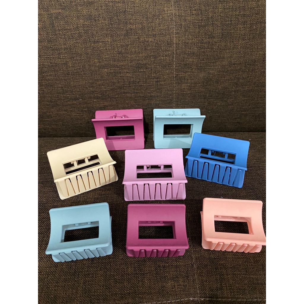 jepitan rambut korea 6cm kotak / jepit rambut kotak korea / jepit jeday doff korea