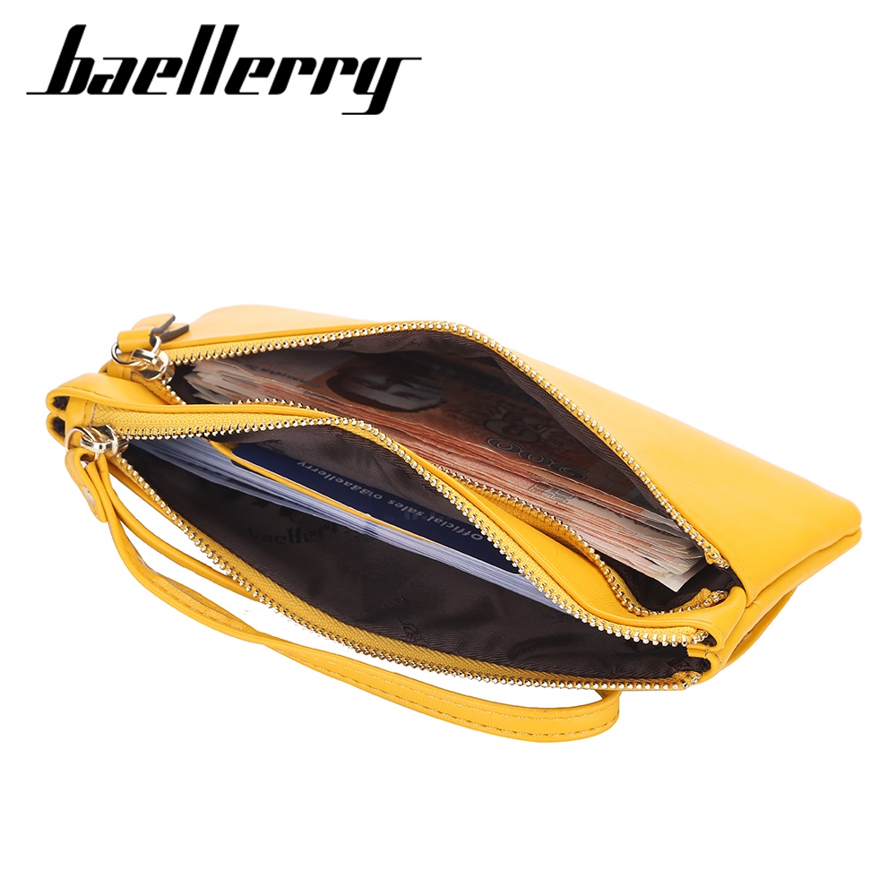 BAELLERRY N8562 Dompet Wanita Panjang Clutch Dompet Handphone Bahan Kulit PU Leather WATCHKITE WKOS