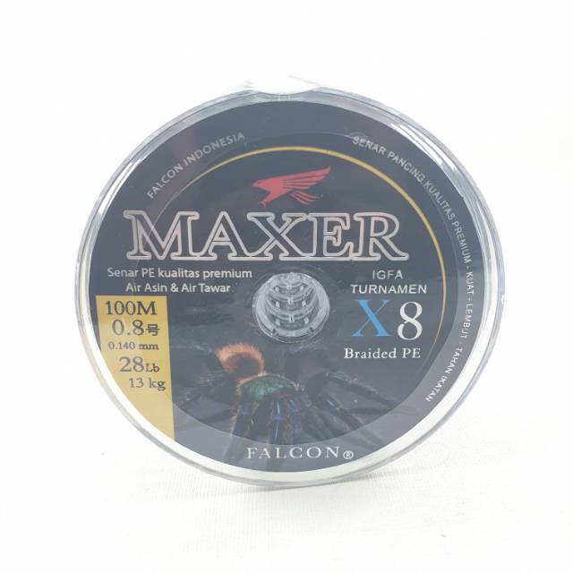 SENAR PE FALCON MAXER X8.. IGFA TURNAMEN