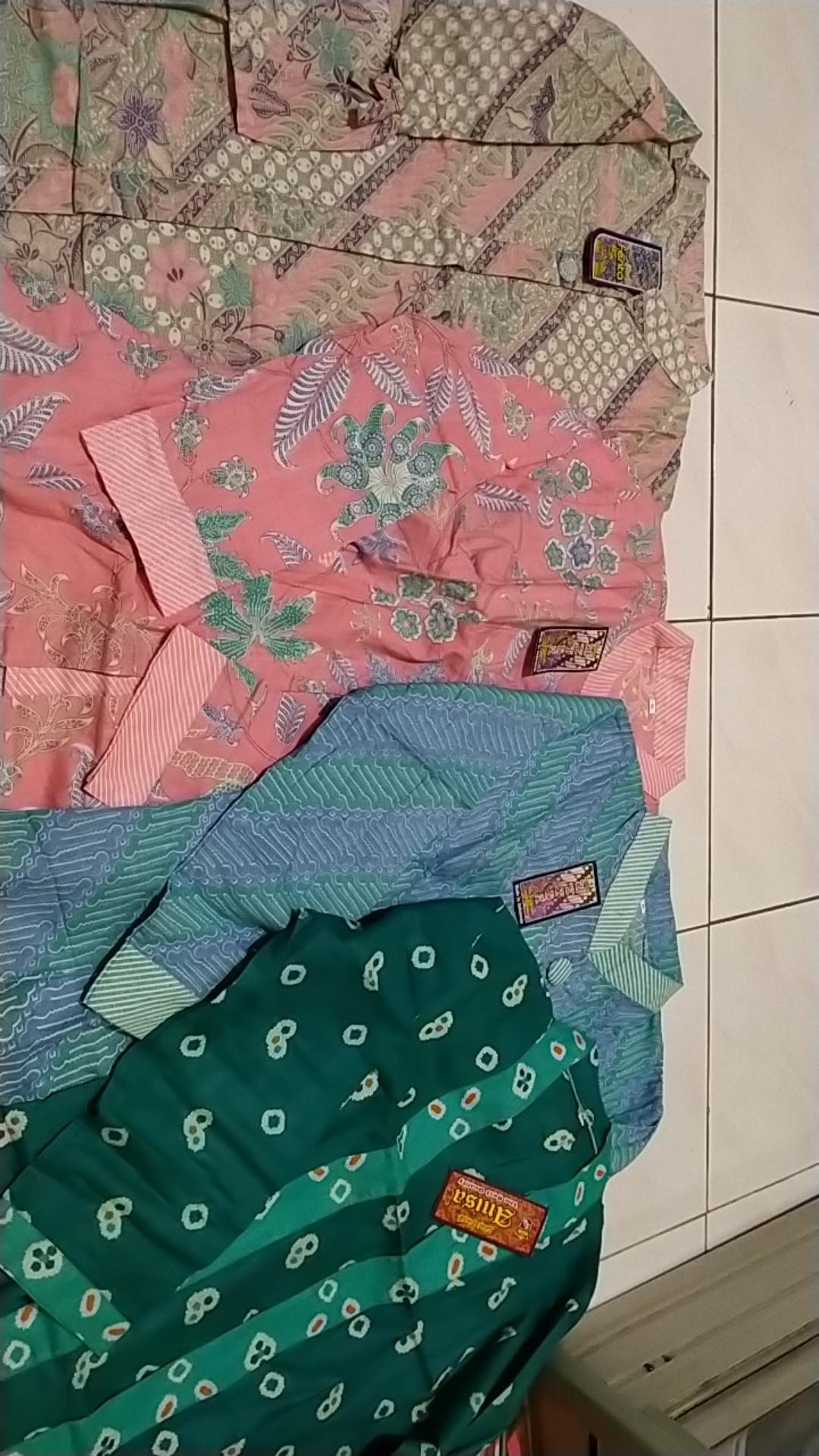 Gera Blouse Batik Parang Soft Natasha Warna Pastel Cantik Kondangan Pesta Kantoran