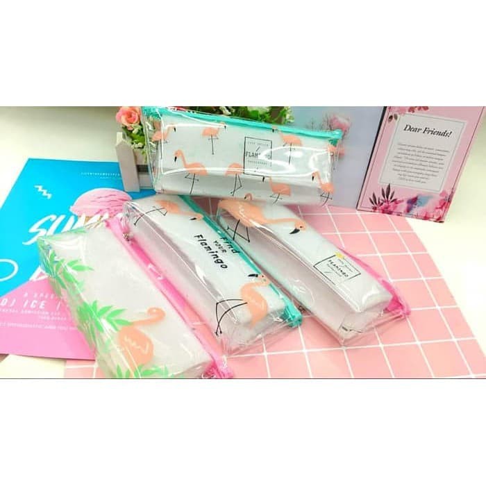 

PROMO Kotak Pensi Flamingo Plastik Tempat Pensil Flamingo Cute Kotak P