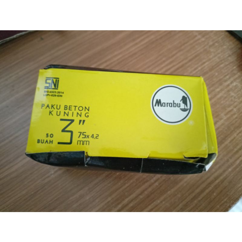 paku beton 3 inch 7.5 cm per pack 50 pc