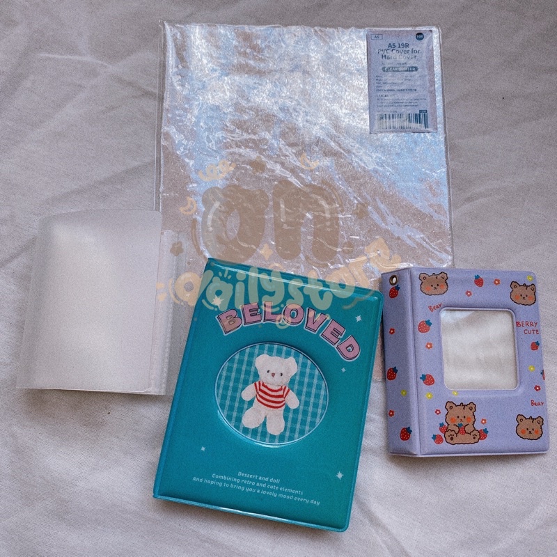 Preloved Binder, PVC lucalab A5 19R Kolbuk Hijau, Kolbuk Transparant, Pvc Glitter Lucalab Binder Pho
