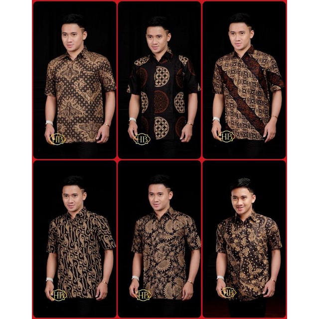 NEW ARRIVAL DISTRO BATIK PRIA SOGAN HRB026 kemeja pria batik kenongo Seno padi BATIK PRIA PEKALONGAN