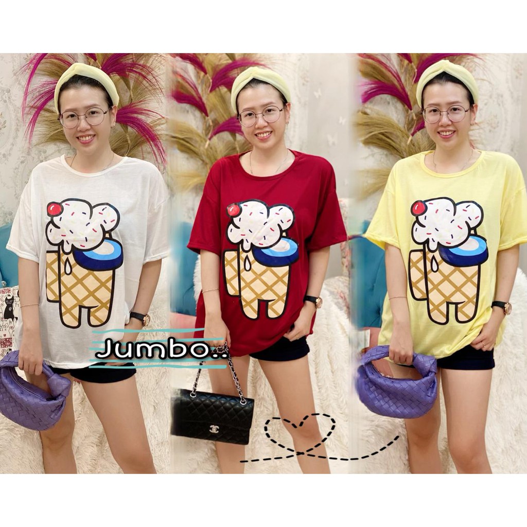 VS GG - ASLI JUMBO baju atasan KAOS JUMBO MONA MONA - big size