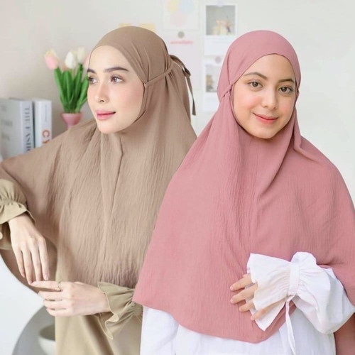 JILBAB KHIMAR BERGO CRINKLE