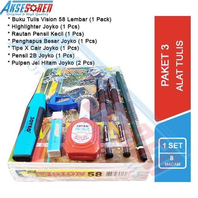 

Paket Alat Tulis Sekolah Anak [ TK / SD / SMP / SMA ] / 1 Set Alat