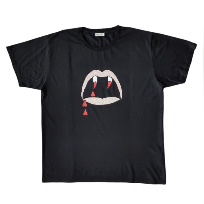 Kaos Saint Laurent / Yves Saint Laurent Vampire Lips Tshirt Second