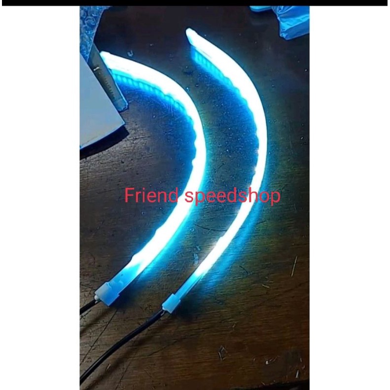 lampu alis led biru putih merah plus lampu sen running universal nmax aerox vario PCX Vario 125/150