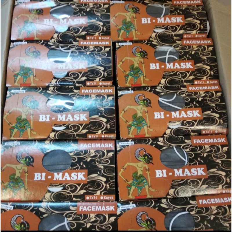 Masker Bi Mask Hijab Headloop 2 ply