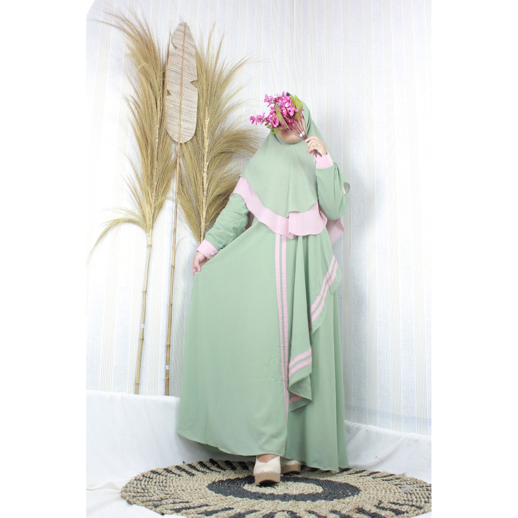 gamis CERUTY SET CLARESTA ceruty undak swarna WANITA muslim muslimah jumbo xl