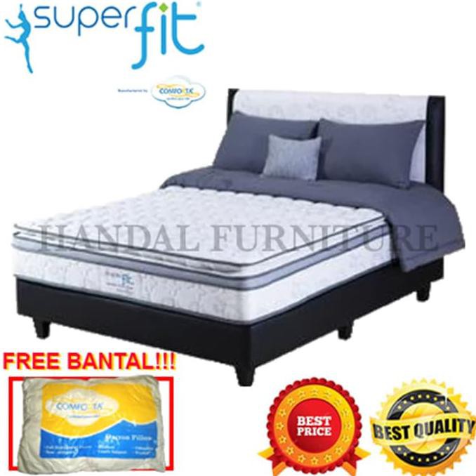 Comforta Set Kasur Spring bed Super Fit Platinum 180x200