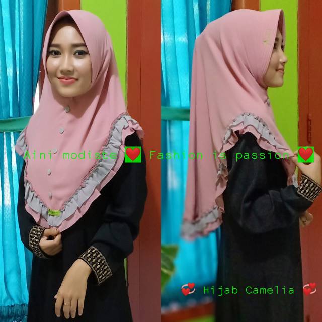 Jilbab/hijab/kerudung camelia ori aini modiste
