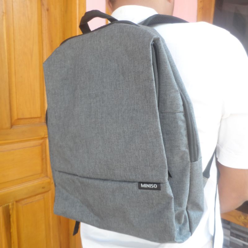 PRELOVED SECOND Miniso Backpack Tas Ransel Laptop Miniso Tas Ransel Pria Wanita