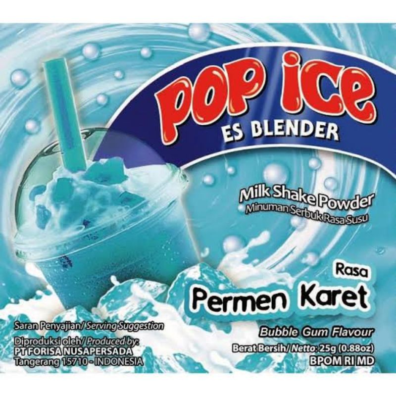 

POP ICE RASA PERMEN KARET PER 10 PCS