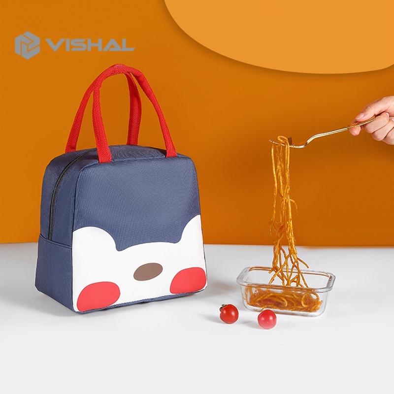 VISHAL Tas Bekal Karakter/Iconic Insulated Lunch Bag Cooler/Lunch Bag Sekolah -Tas Bekal Makan VS-28