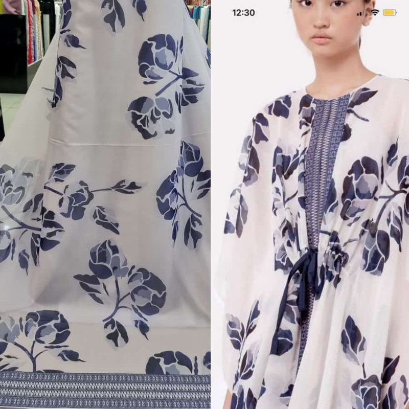 Organza Silky Voil Motif Sapto