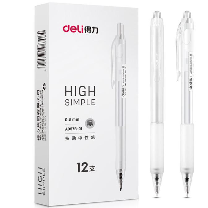 

Sale Deli A057B-01 1 Piece Gel Pen 0.5Mm Nib Signing Pen Smooth Writing