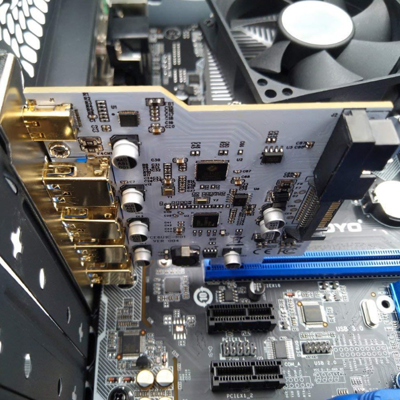Btsg USB 3.0 PCI Kartu Ekspanding Untuk Sistem Windows Add On Card PCI-E Card Adapter