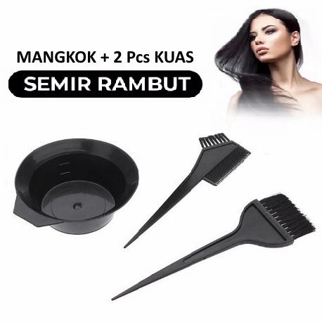 MANGKUK semir 1 set sisir+kuas