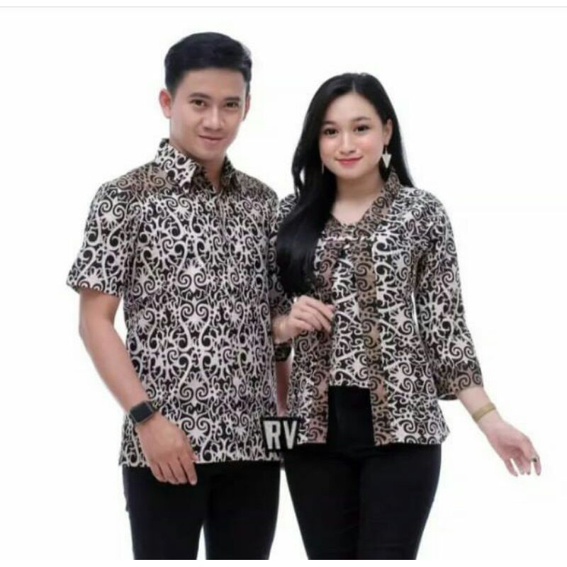 Maura Couple - Sania Ruffle Batik Couple Ori Ndoro Jowi DNT Garansi Termurah Shopee -