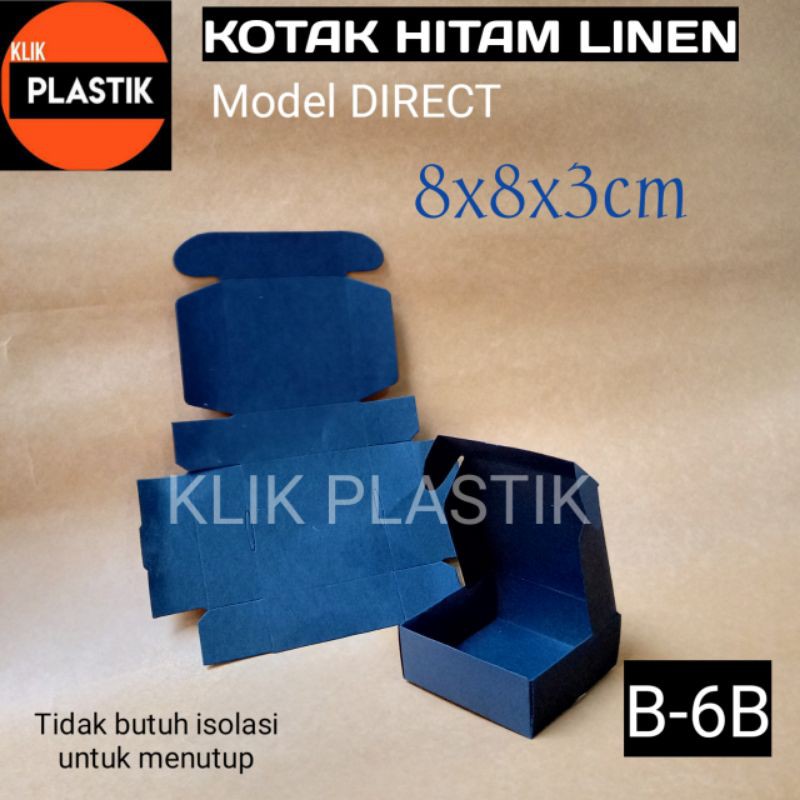 

36 PCS KOTAK HITAM 8X8X3 LINEN TEMPAT SOUVENIR PILLOW BOX BUNGKUS KADO