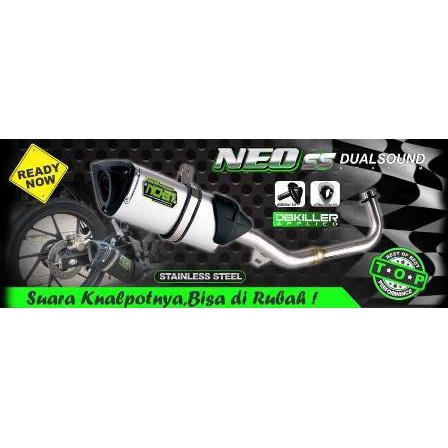 Knalpot Racing NOB1 Neo SS Dualsound untuk motor bebek (Blade,supra,vega,dll)