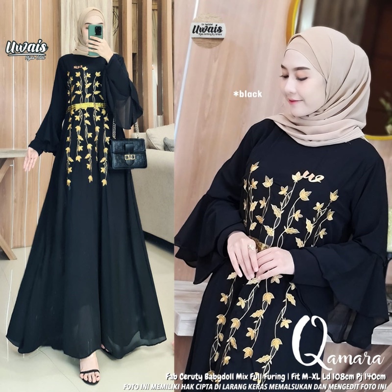 [BISA COD] QAMARA // GAMIS IBU WANITA DAN REMAJA // ORI BY UWAIS