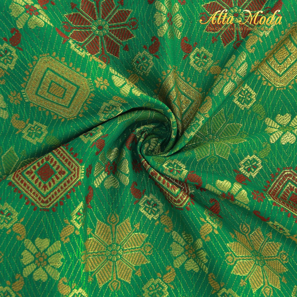 

Alta Moda Songket Motif Palembang Bunga Snow Warna Hijau (1M)