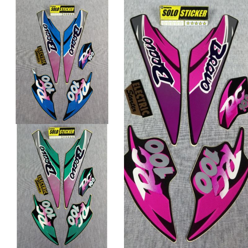 STIKER STRIPING BRAVO RC 100