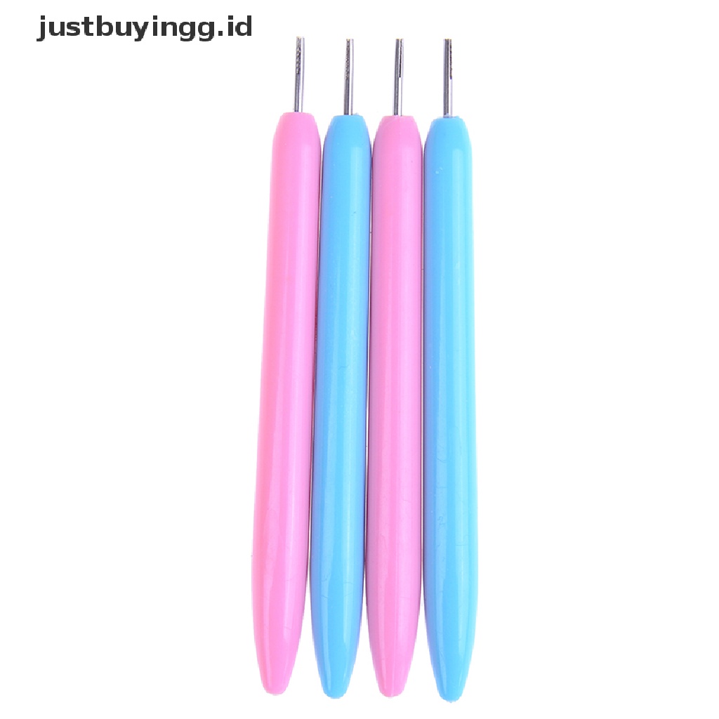 [justbuyingg.id] 2X Plastic slotted quilling paper tool craft origami paper quilling rolling pens ID