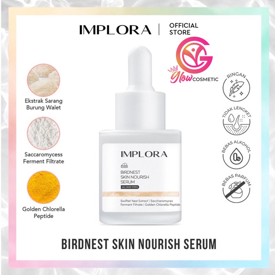 IMPLORA BRIDNEST SKIN NOURISH SERUM ALL SKIN TYPES 20ML