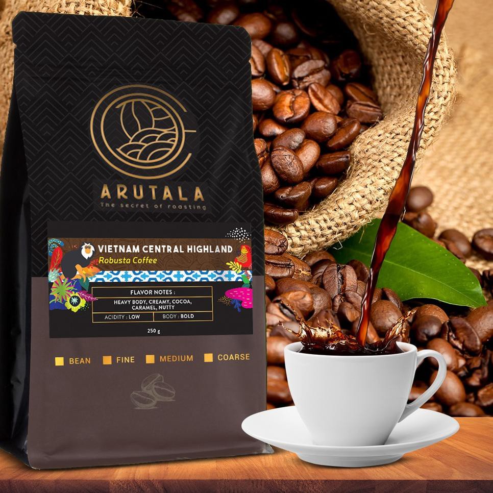 

[PREMIUM] ARUTALA Kopi Vietnam Central Highland Robusta 250 gram